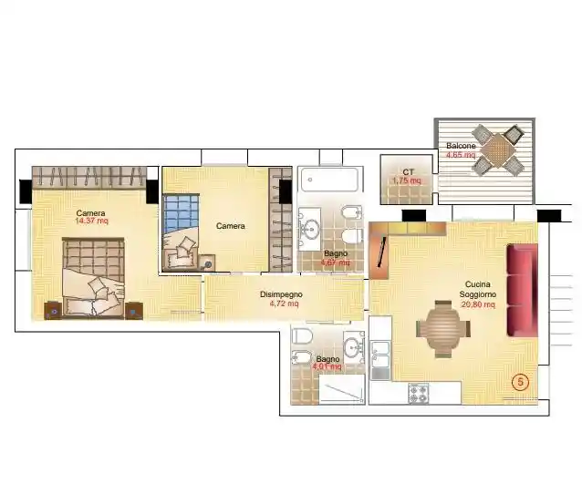 Appartamento in vendita a Rimini