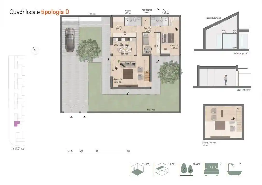 Villa plurifamiliare, nuova, 147 m², Agrario, Ravenna - foto 5