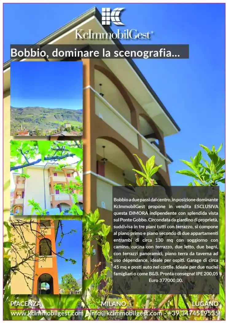 Villa in vendita a Bobbio