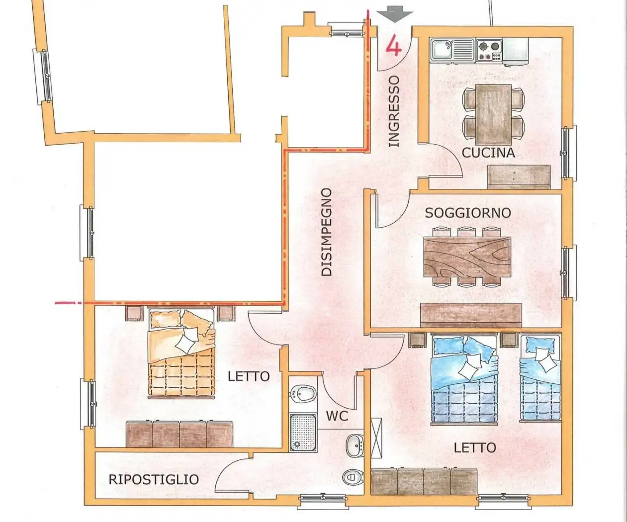 Appartamento in affitto a Lama Mocogno