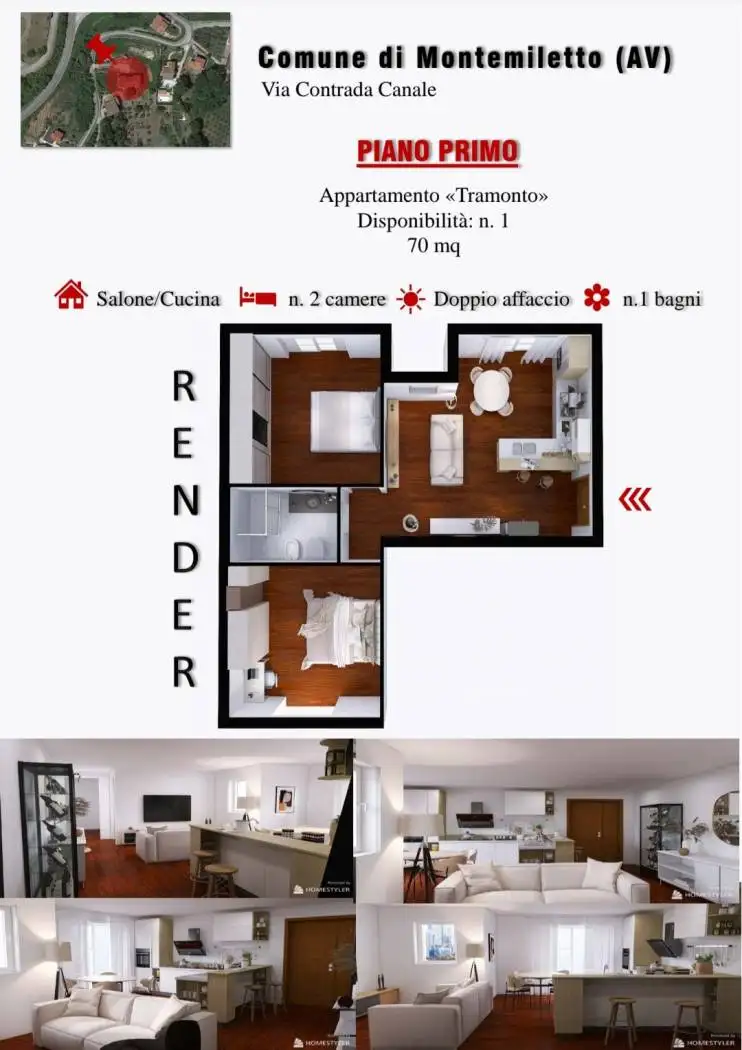 Appartamento in vendita a Montemiletto