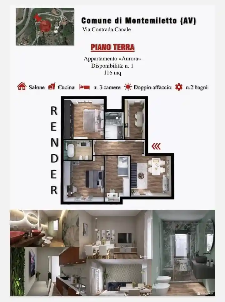 Appartamento in vendita a Montemiletto