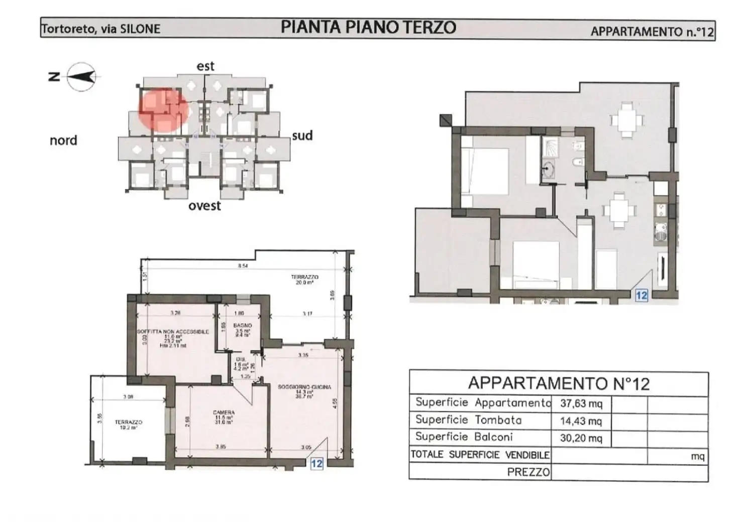 Appartamento in vendita a Tortoreto