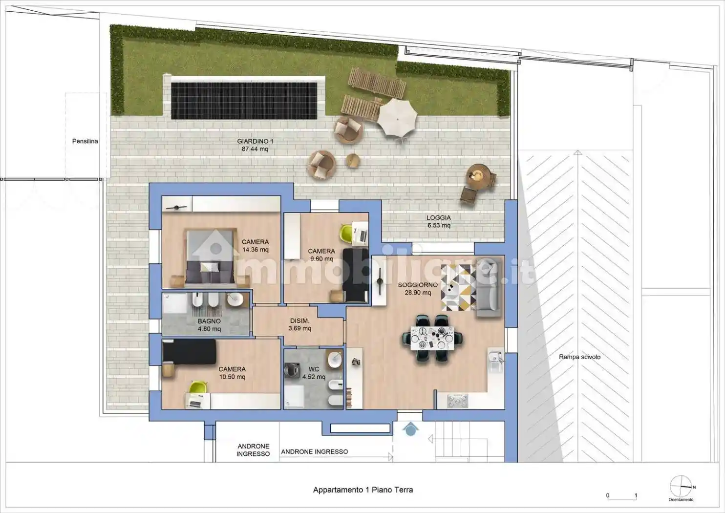 Quadrilocale via Reno, Villaggio Primo Maggio, Rimini - foto 4