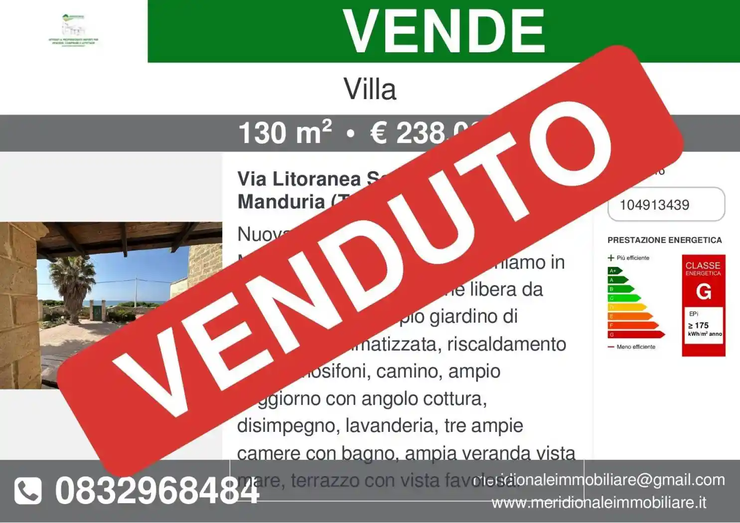 Villa in vendita a Manduria