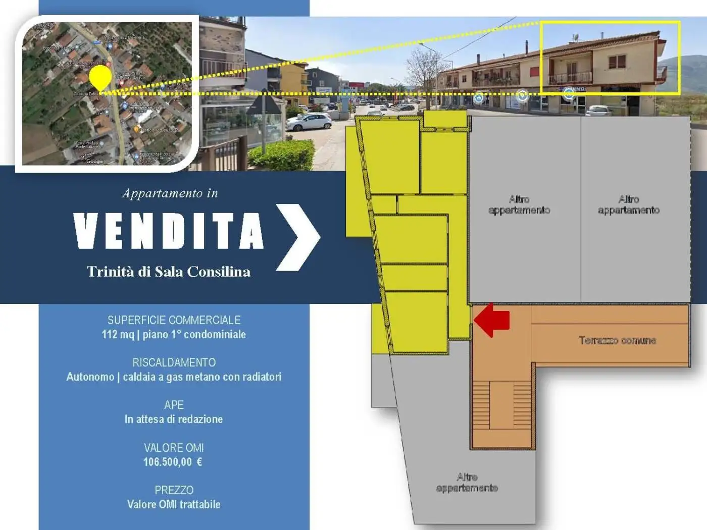 Appartamento in vendita a Sala Consilina