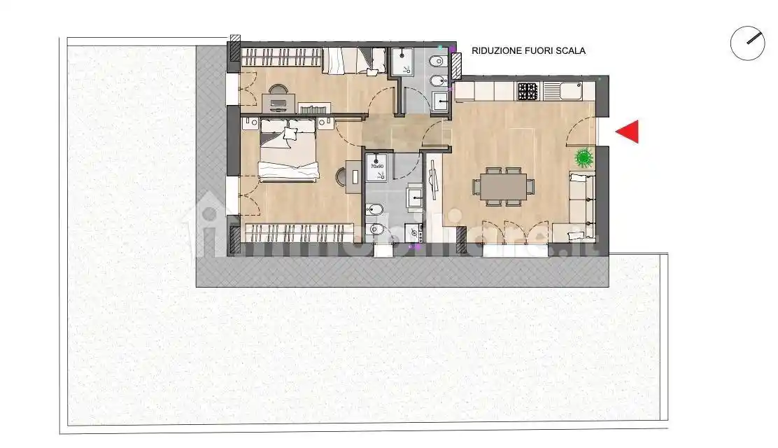 Trilocale nuovo, primo piano, San Lorenzo Monte, Riccione - foto 3