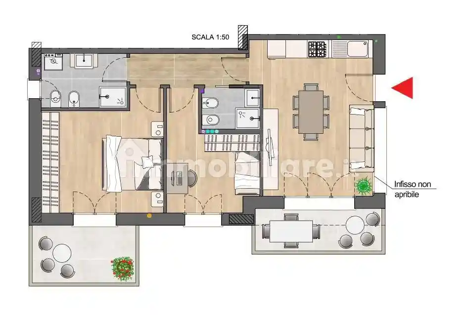 Trilocale nuovo, primo piano, San Lorenzo Monte, Riccione - foto 4