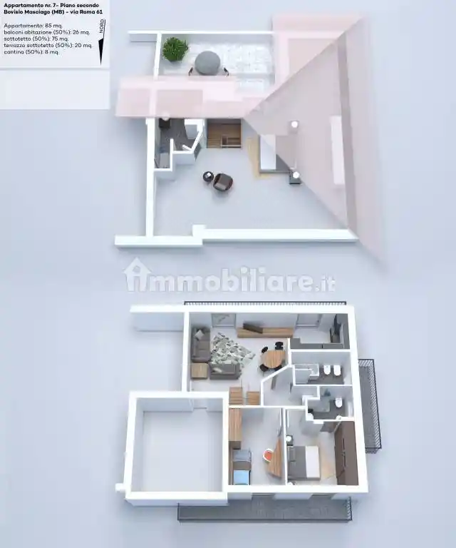 Appartamento in vendita a Bovisio-Masciago