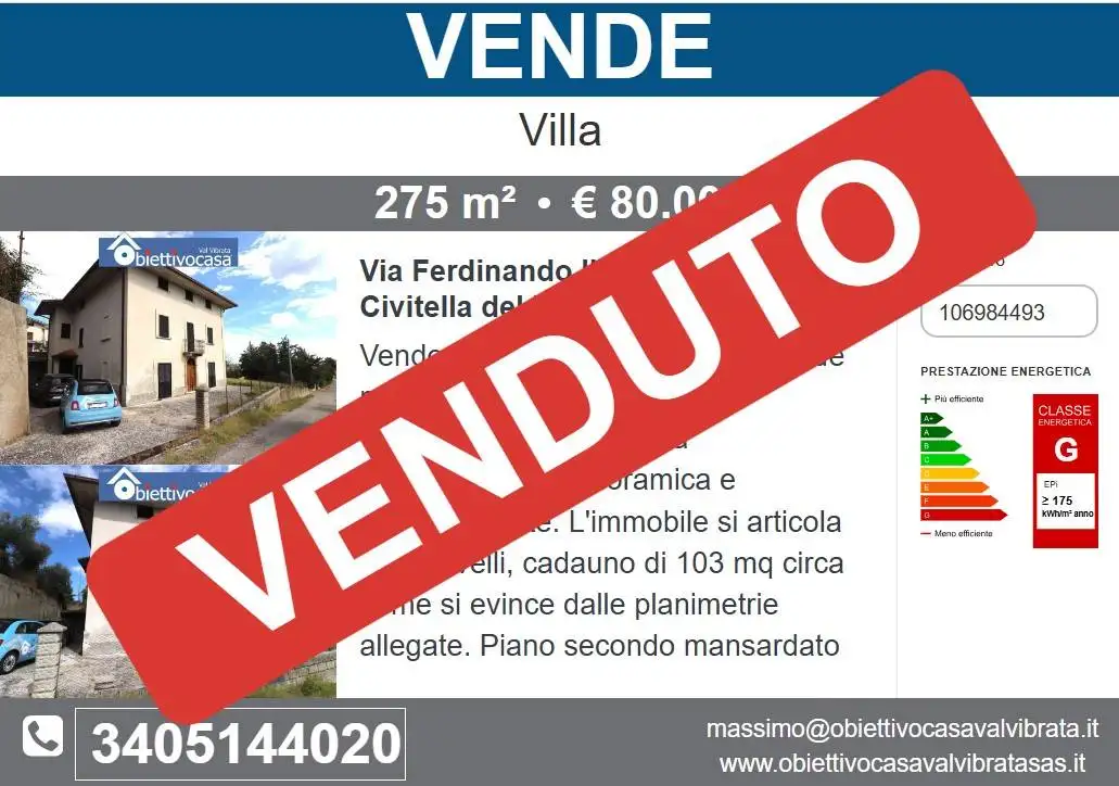 Villa in vendita a Civitella del Tronto