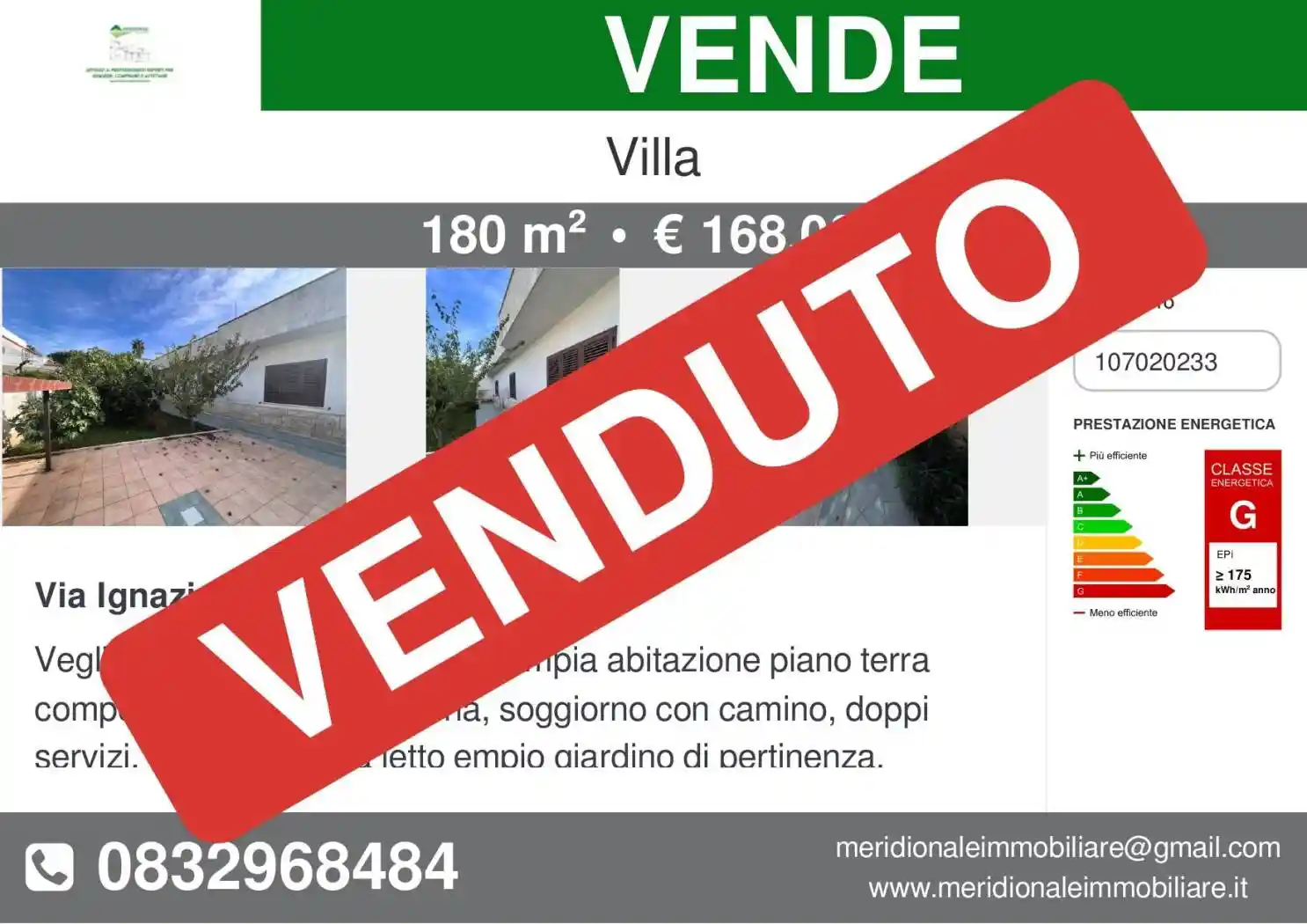 Villa in vendita a Veglie