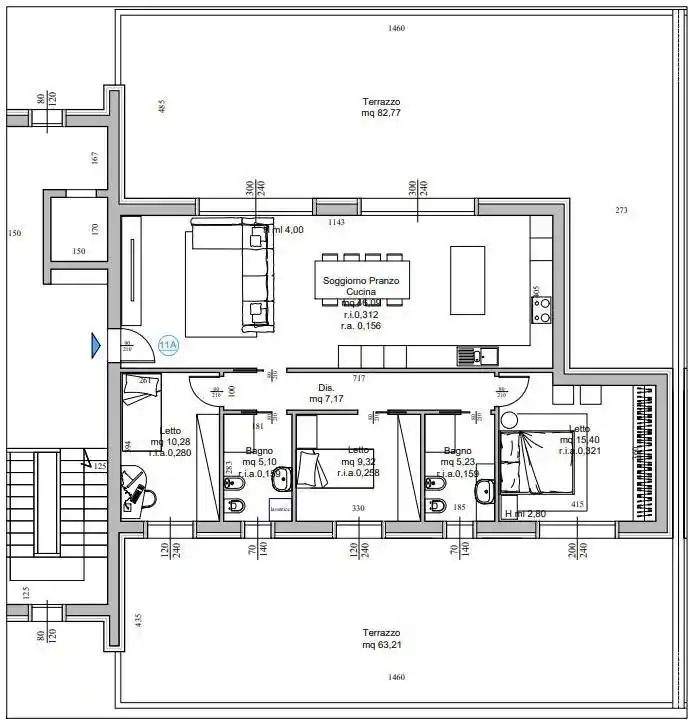 Attico via delle Crocerossine 49, Torre del Moro - Case Gentili, Cesena - foto 5