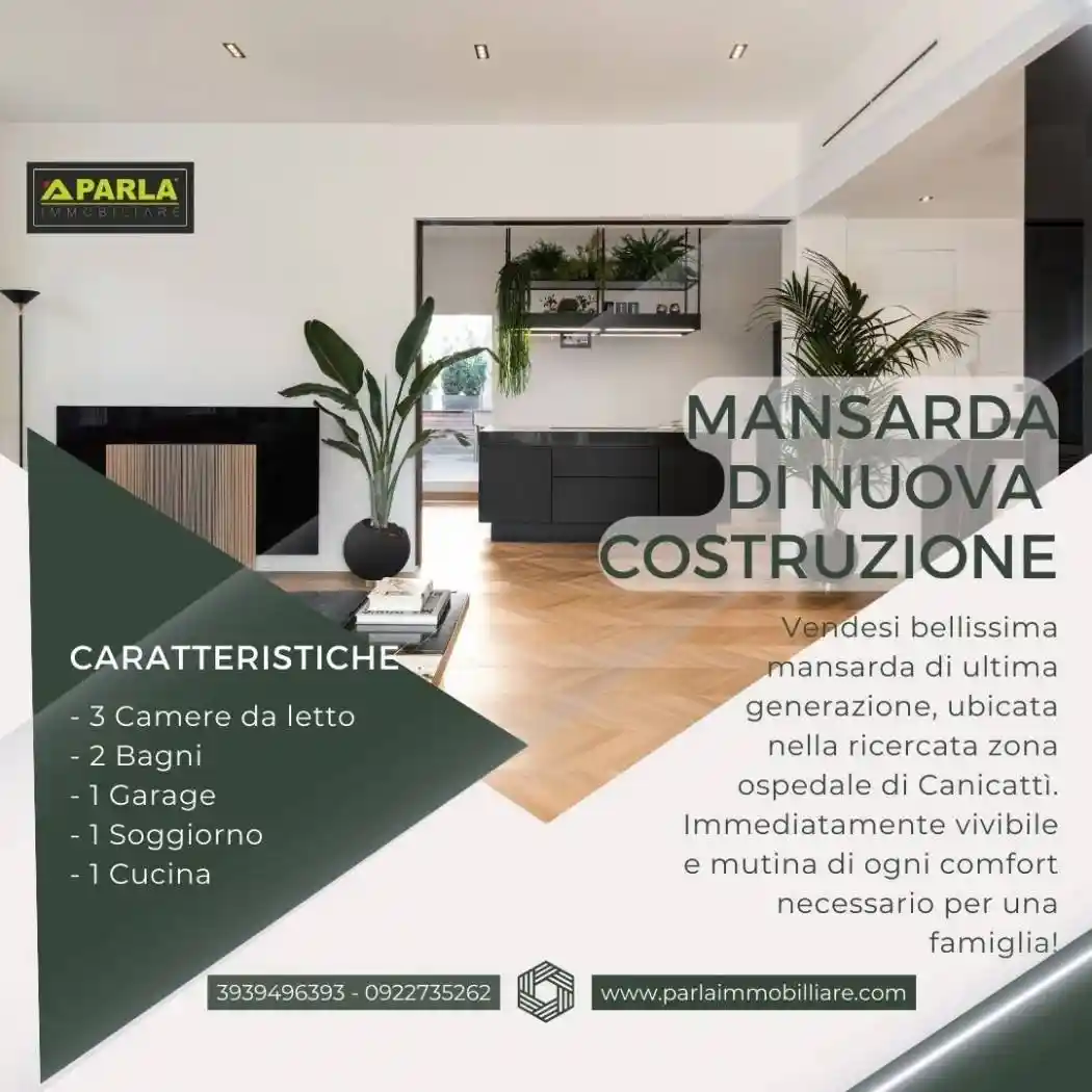 Attico - Mansarda in vendita a Canicattì