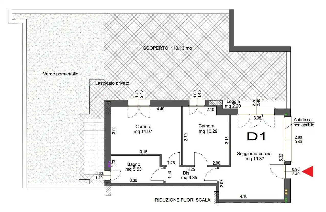 Trilocale viale Mestre, San Lorenzo Monte, Riccione - foto 2