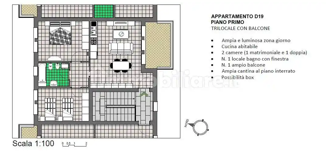 Appartamento in vendita a Calusco d'Adda