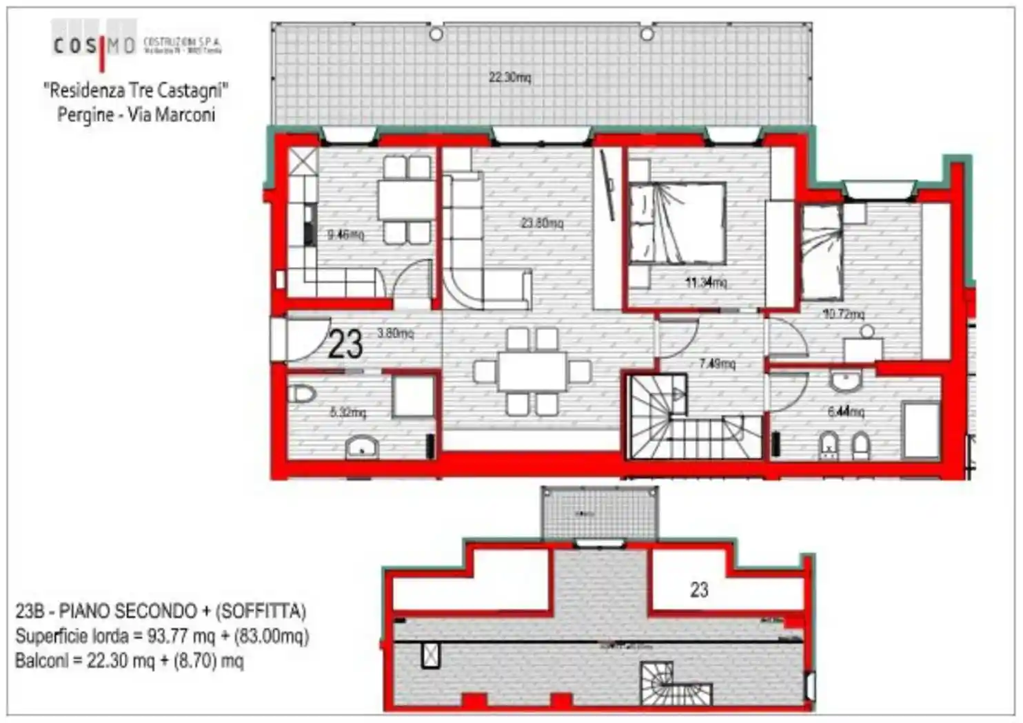 Appartamento in vendita a Pergine Valsugana