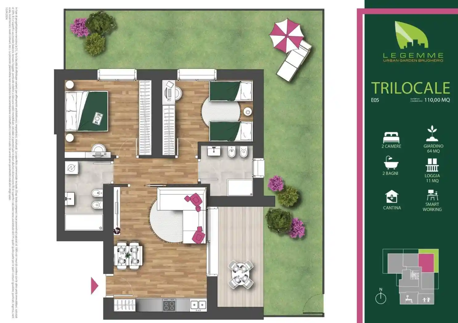 Appartamento in vendita a Brugherio