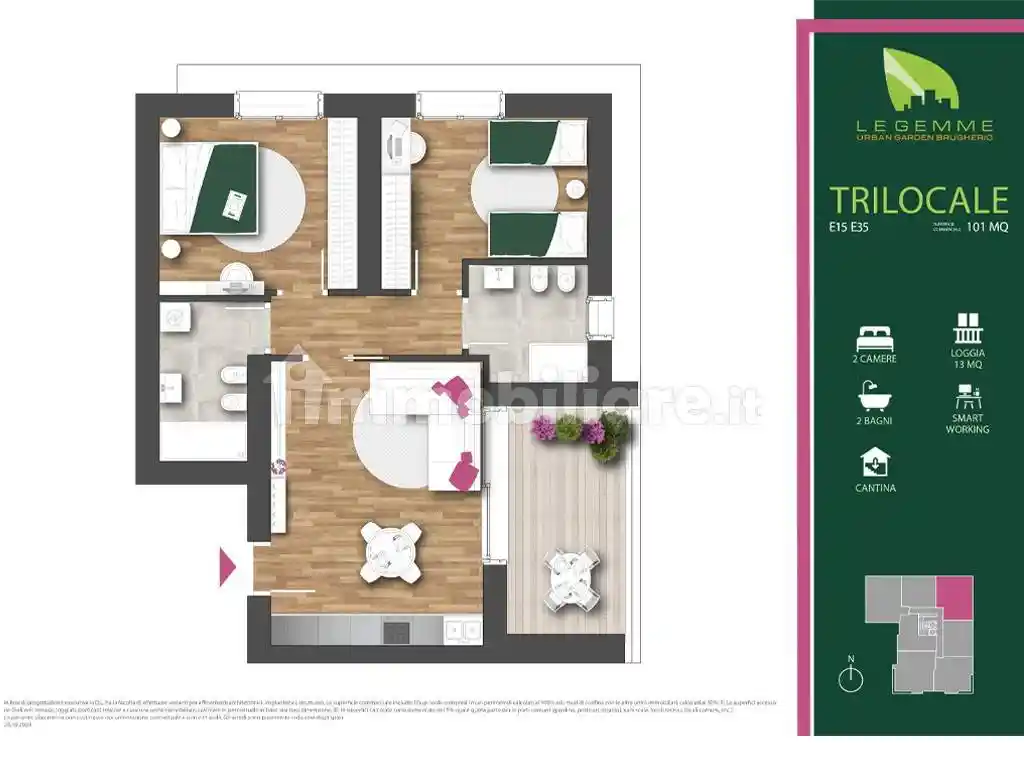 Appartamento in vendita a Brugherio