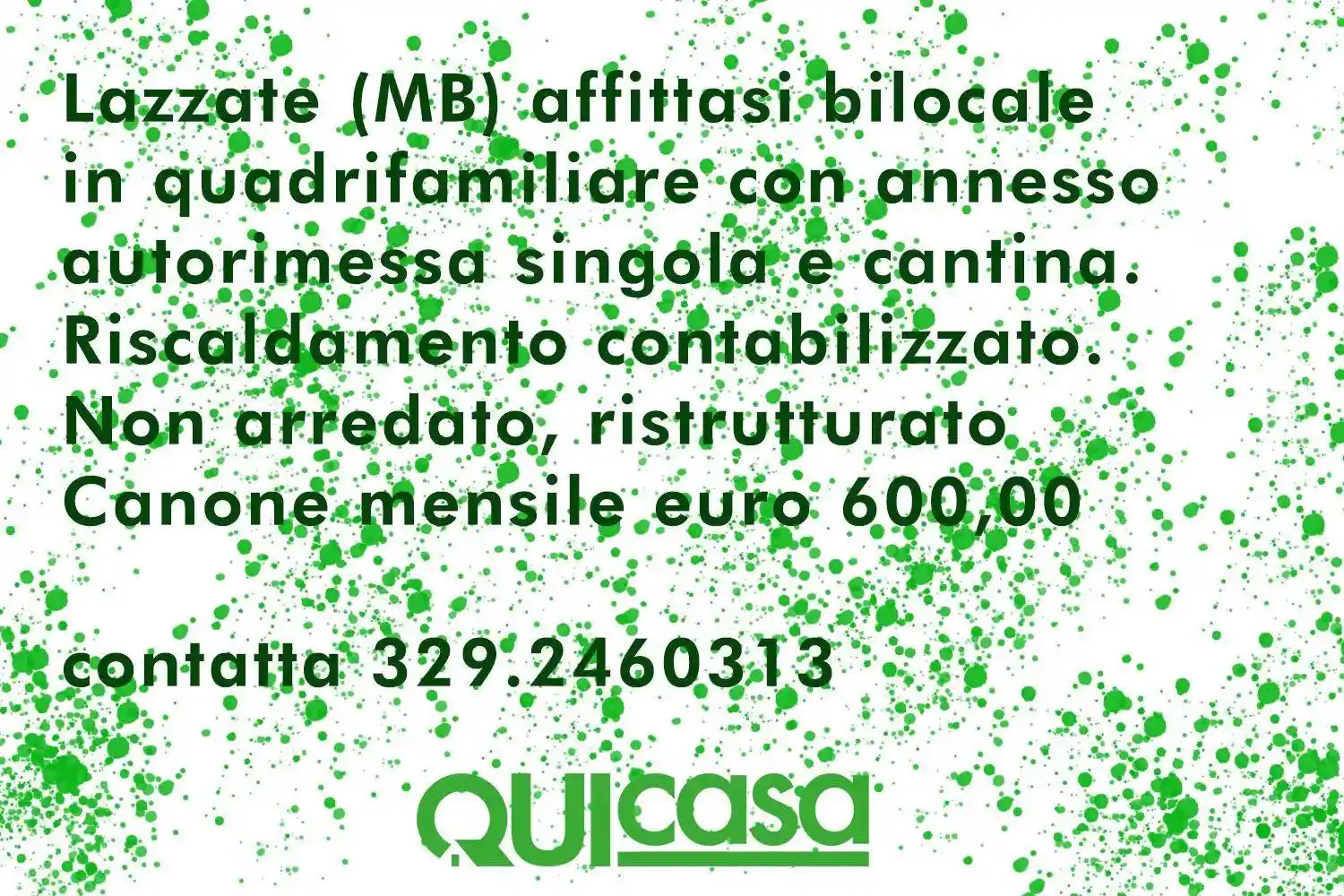 Appartamento in affitto a Lazzate