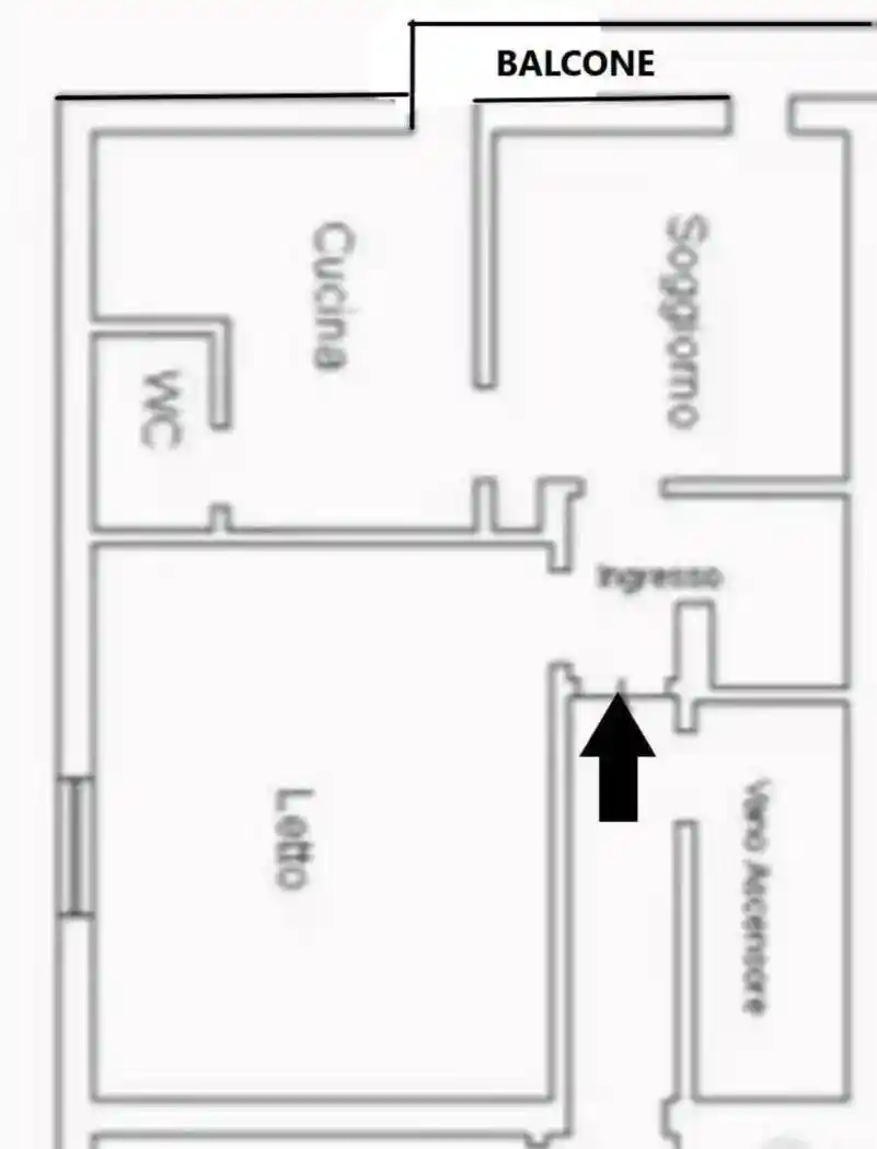 Bilocale da ristrutturare, quinto piano, Popilia - Vagliolise, Cosenza - foto 2