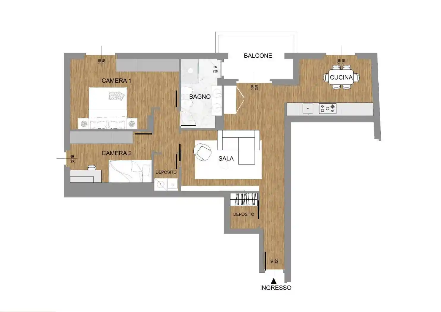 Bilocale via San Pardo, Centro, Matera - foto 2