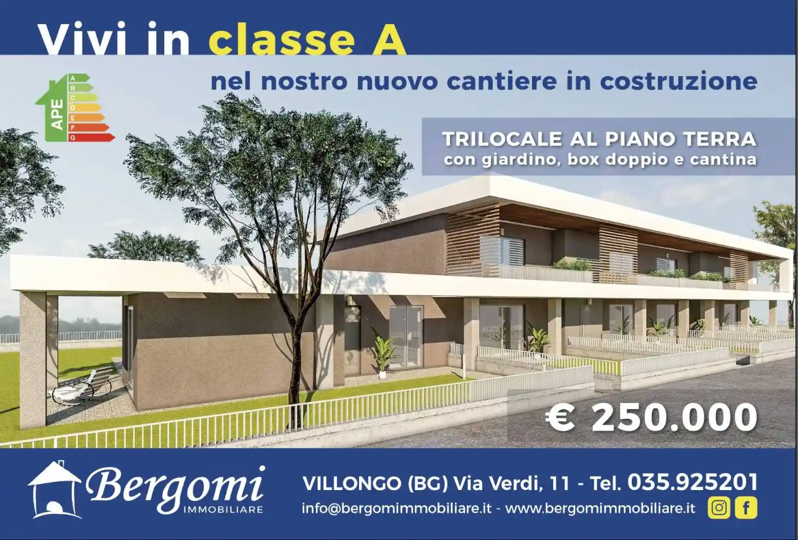 Appartamento in vendita a Villongo