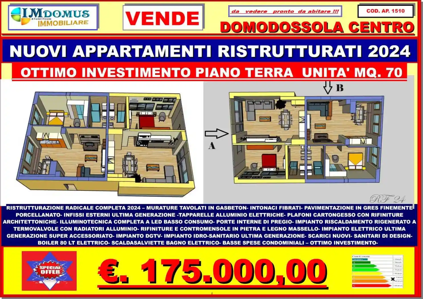 Appartamento in vendita a Domodossola