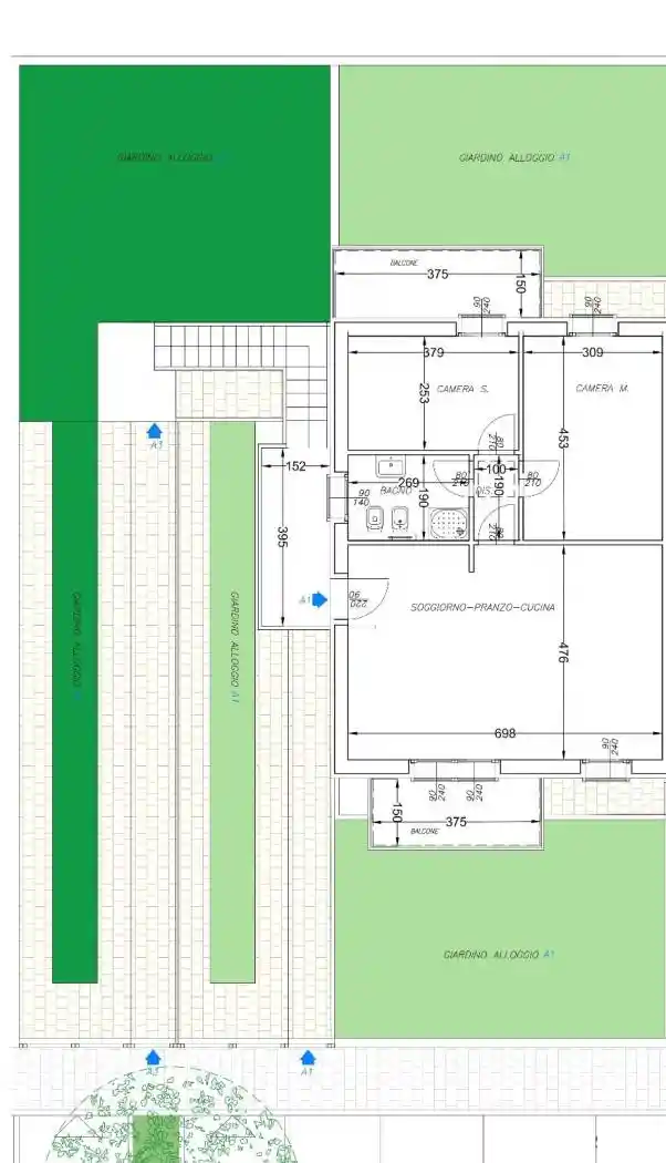 Appartamento in vendita a Cascina