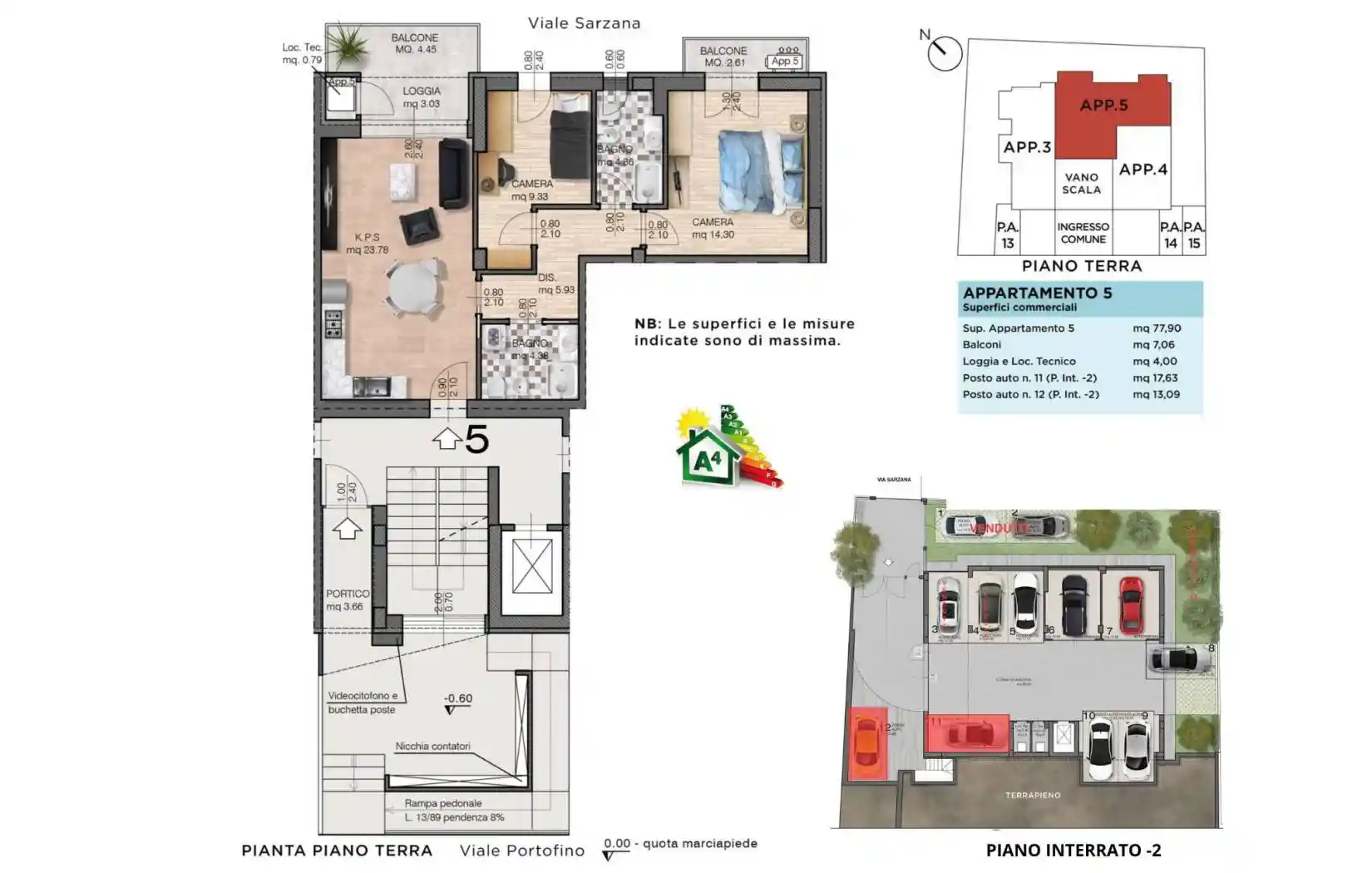Appartamento in vendita a Riccione
