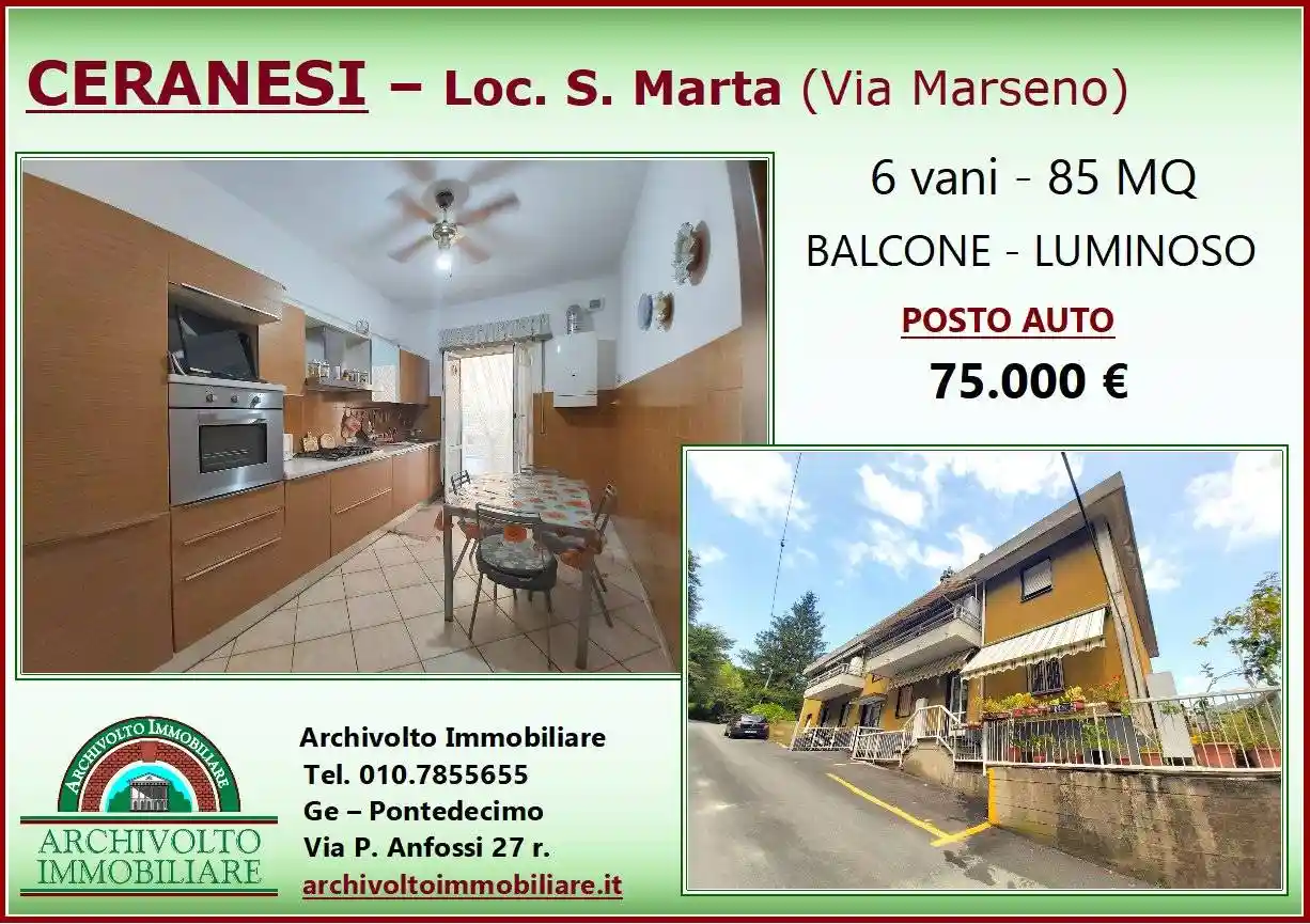 Appartamento in vendita a Ceranesi