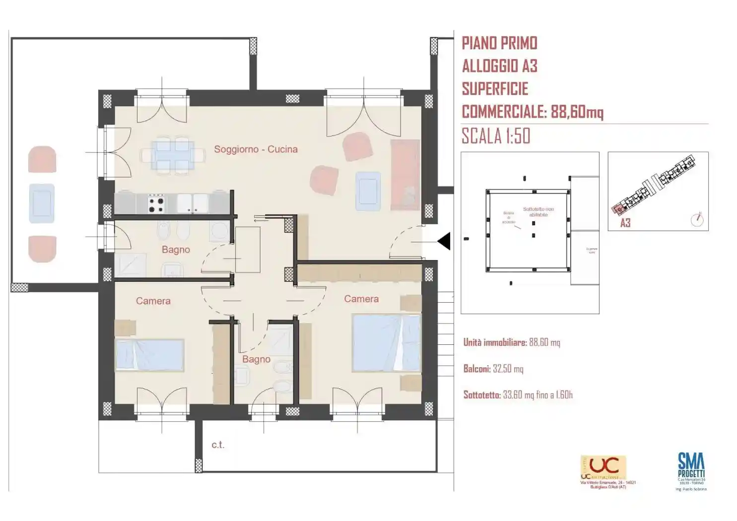 Trilocale Strada Bauducchi 77, Bauducchi, Moncalieri - foto 2