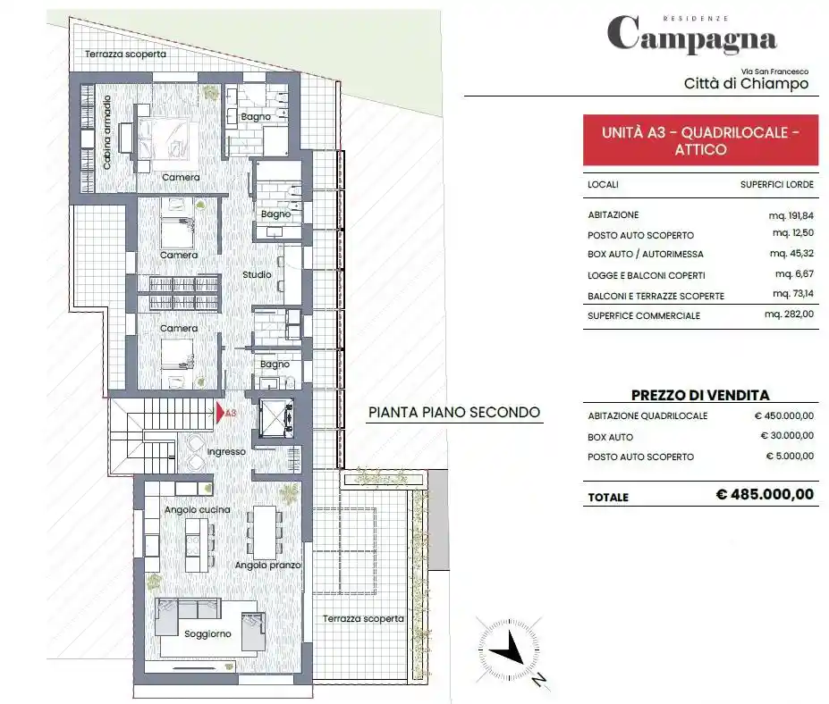 Attico - Mansarda in vendita a Chiampo