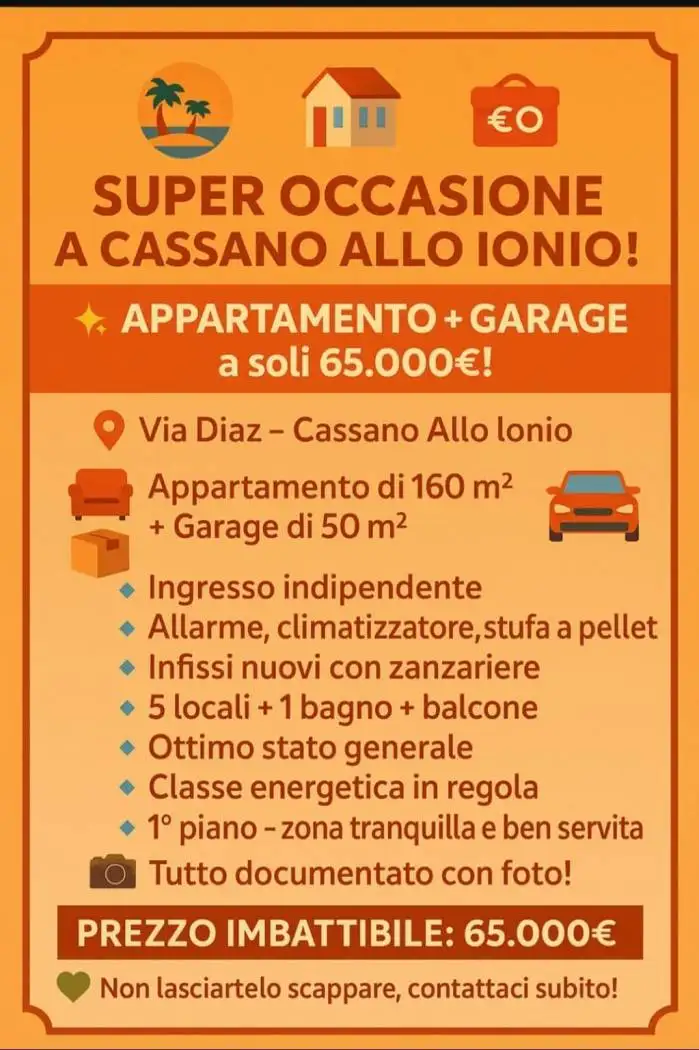 Appartamento in vendita a Cassano all'Ionio