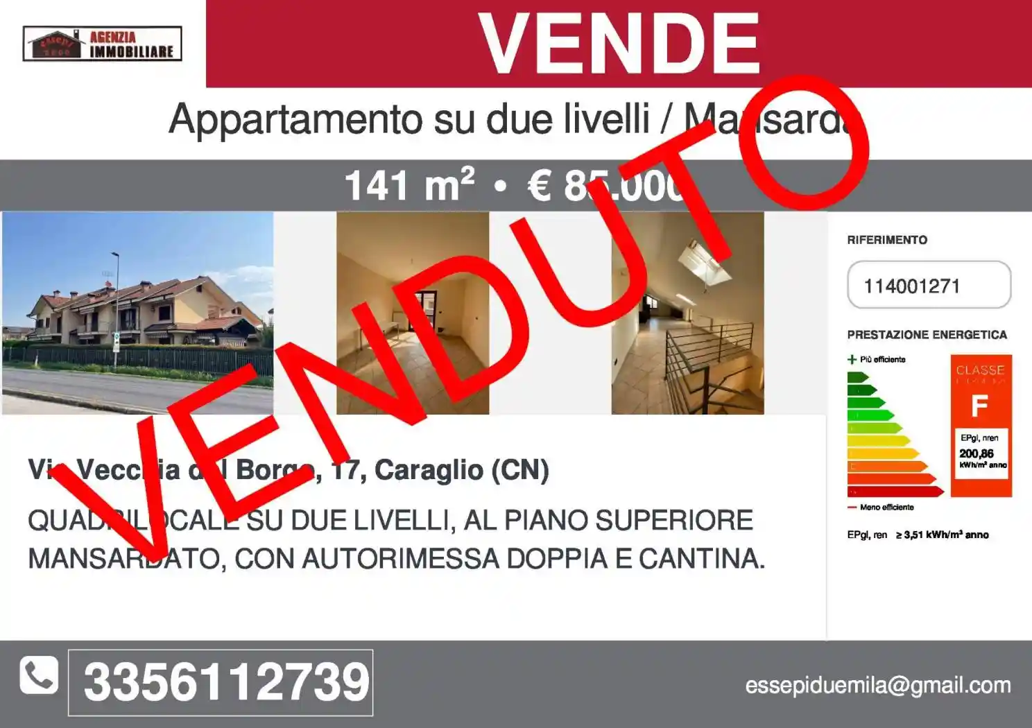 Appartamento in vendita a Caraglio