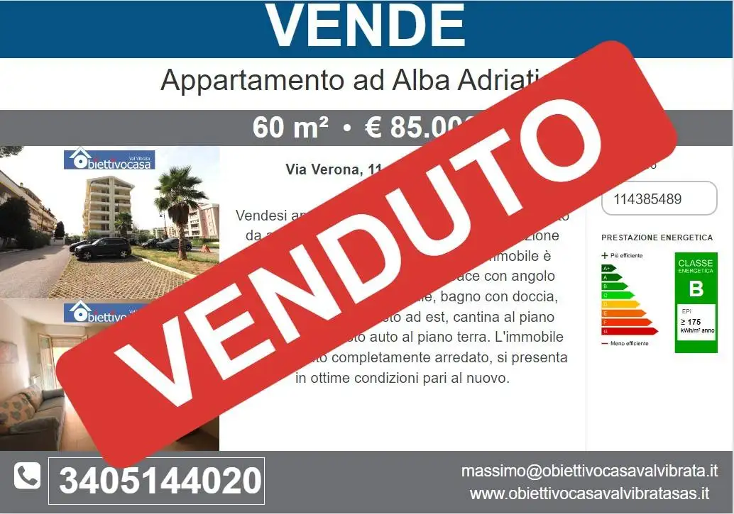 Appartamento in vendita a Alba Adriatica