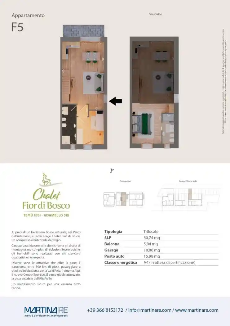 Appartamento in vendita a Temù