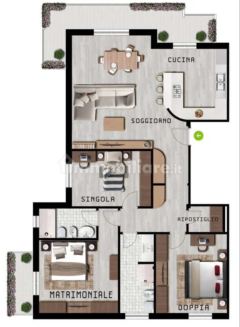 Attico - Mansarda in affitto a Rimini