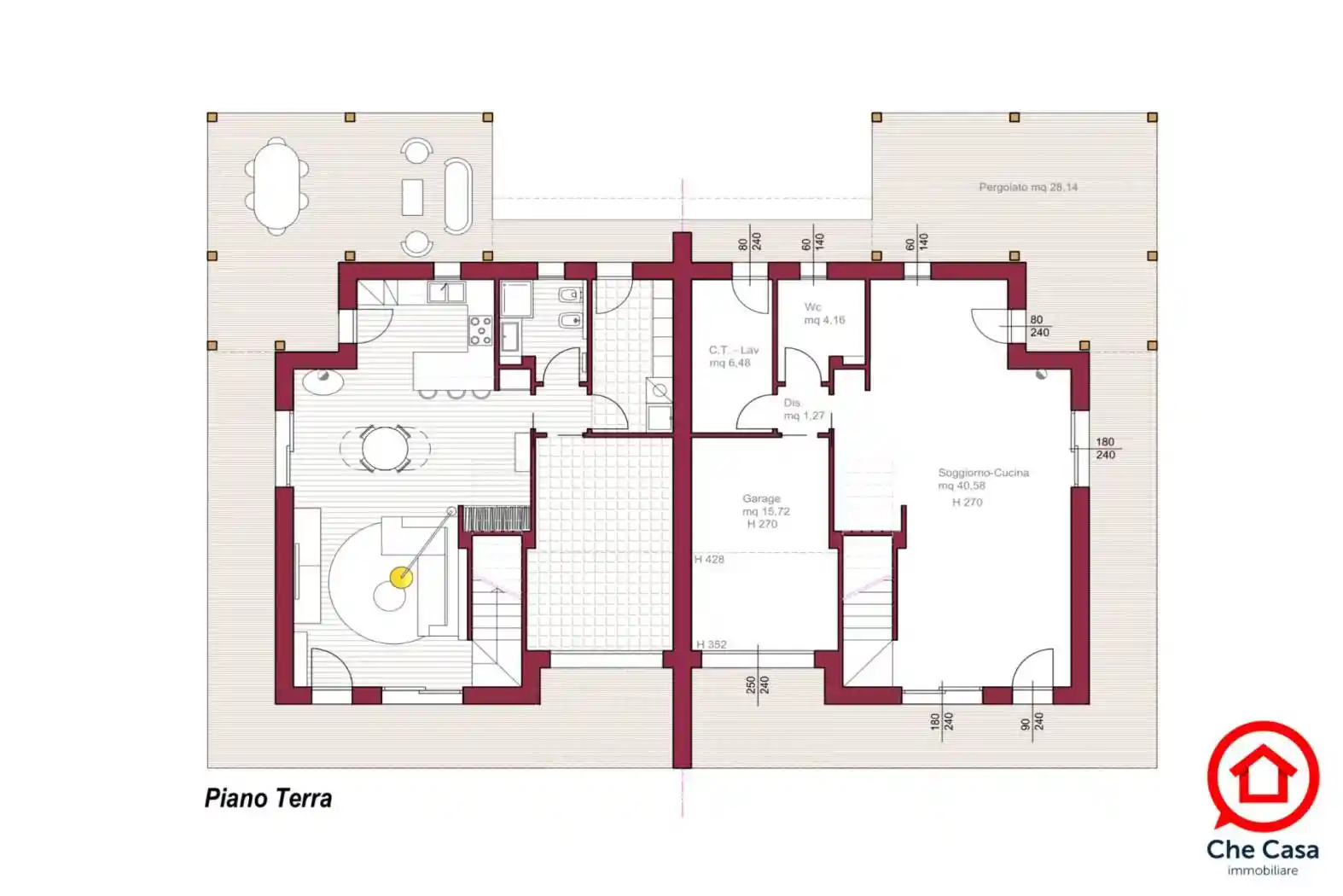 Villa a schiera via Ravennate 6498, San Martino in Fiume, Cesena - foto 2