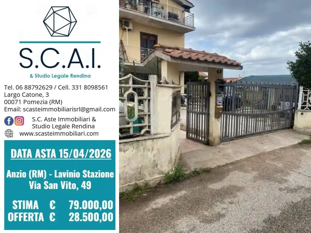 Appartamento in vendita a Anzio