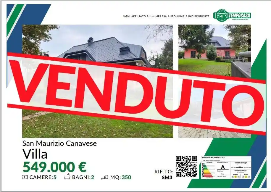 Villa in vendita a San Maurizio Canavese