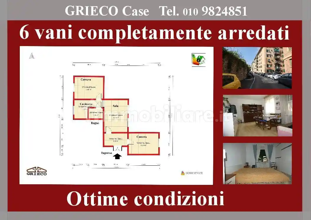 Appartamento in vendita a Genova