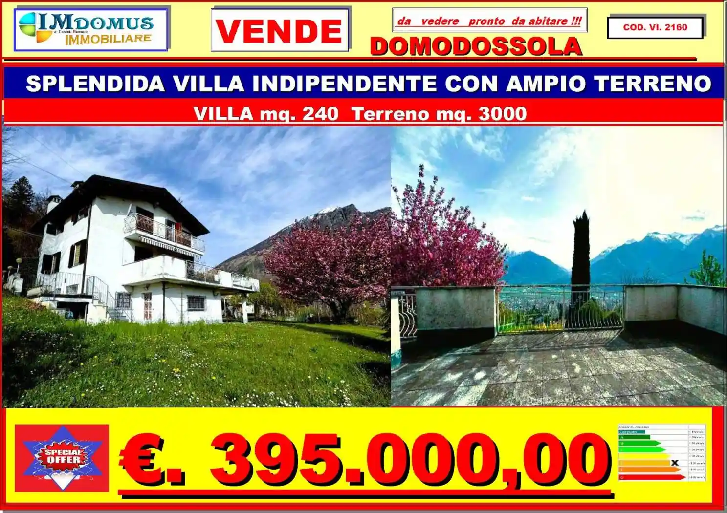 Villa in vendita a Domodossola