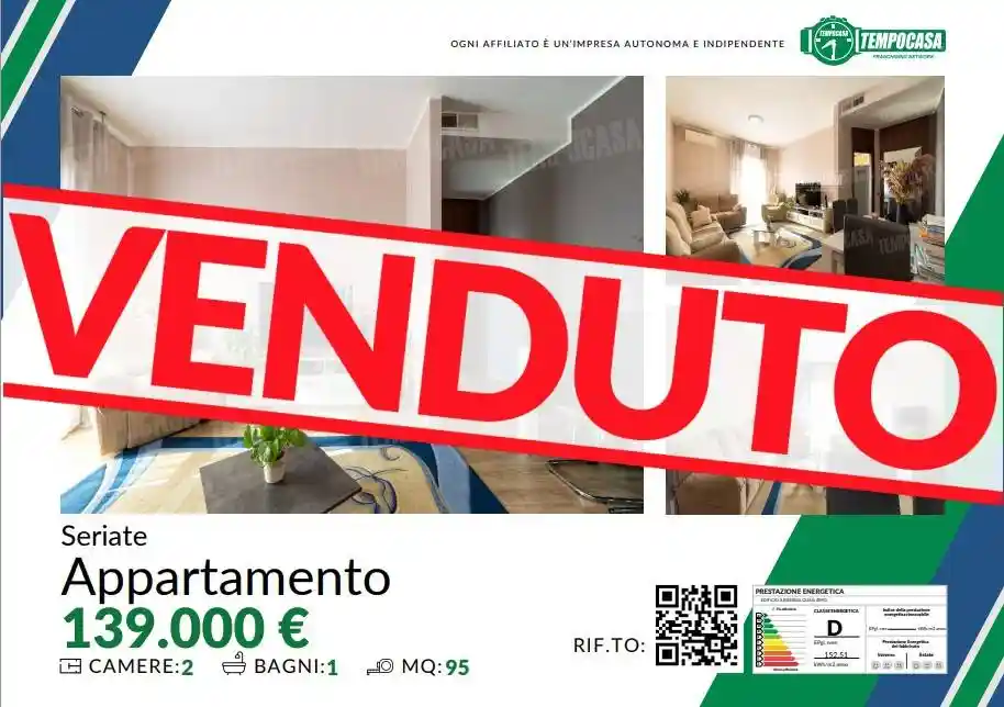 Appartamento in vendita a Seriate