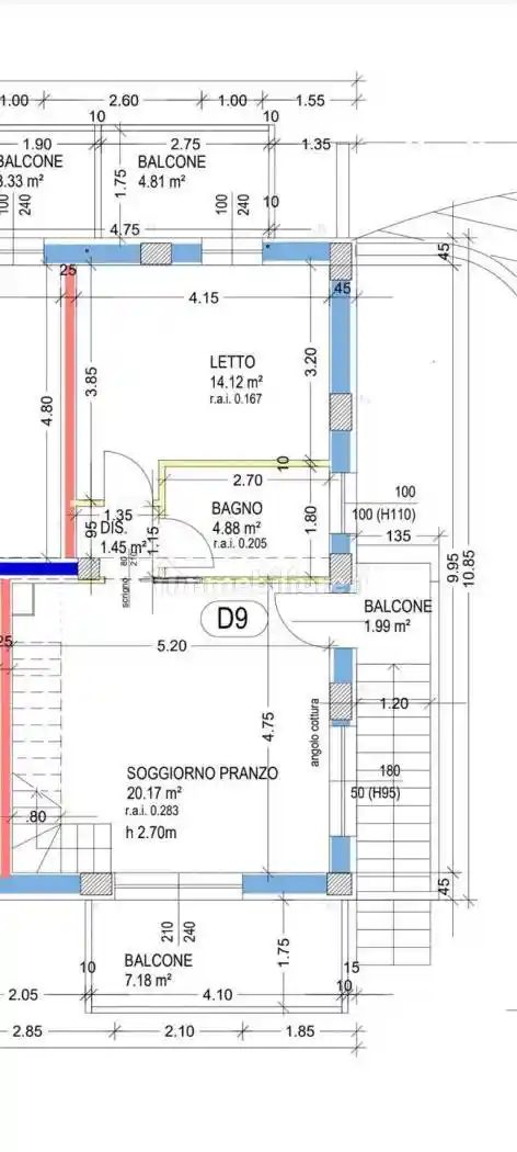 Monolocale nuovo, su più livelli, Borella, Cesenatico - foto 5