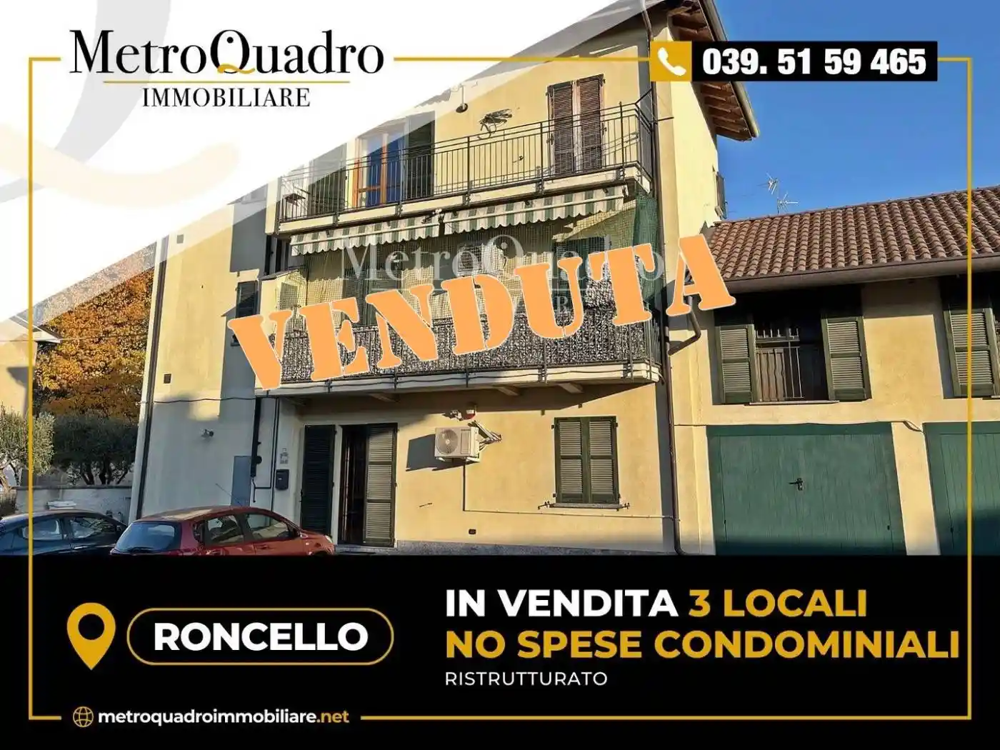 Appartamento in vendita a Roncello