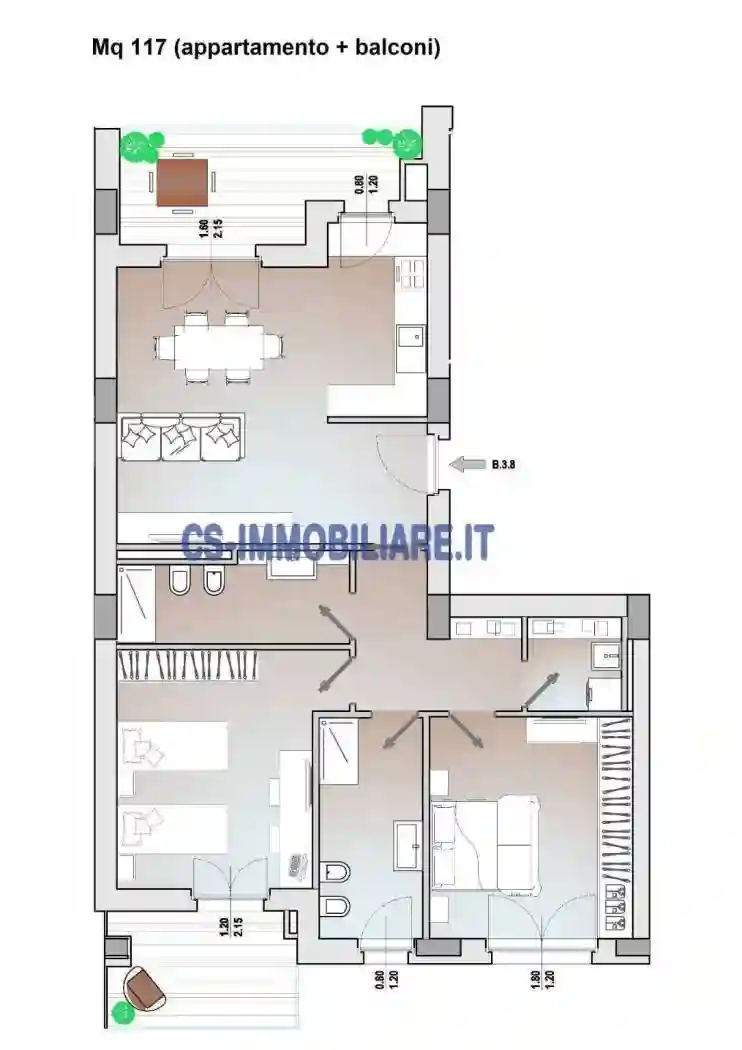 Trilocale via Del Gallitello, Centro, Potenza - foto 4