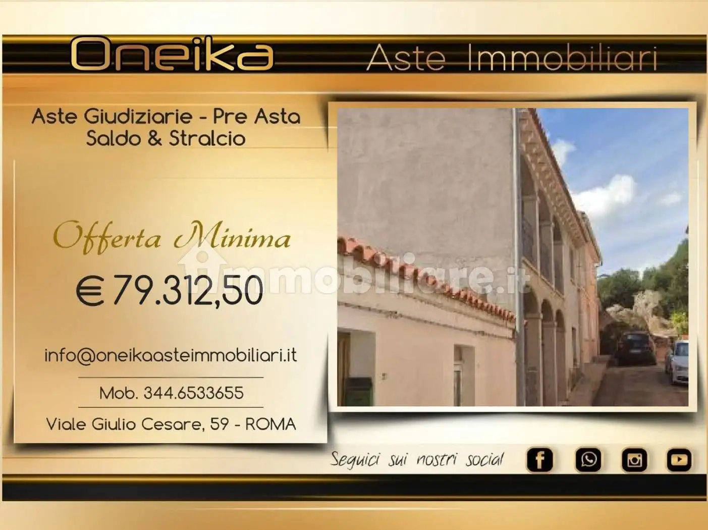 Casa indipendente in asta a Sant'Antonio di Gallura