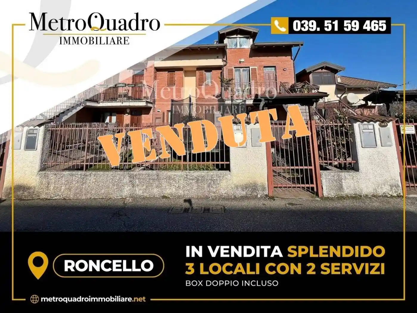 Appartamento in vendita a Roncello