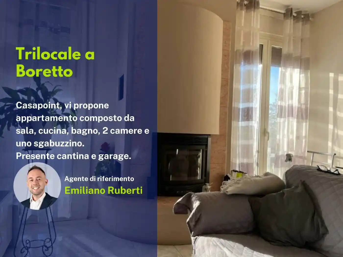 Appartamento in vendita a Boretto