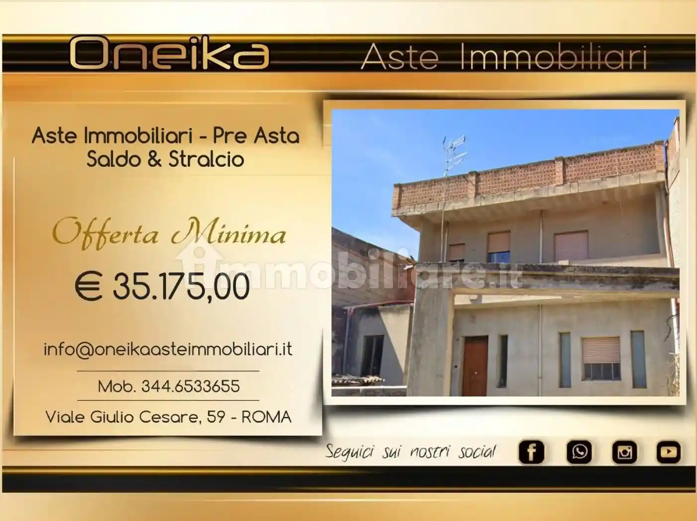 Casa indipendente in asta a Segariu